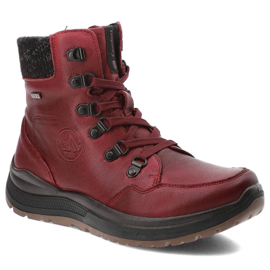 Zdjęcie produktu Bordowe Botki G-Comfort Modne Buty damskie