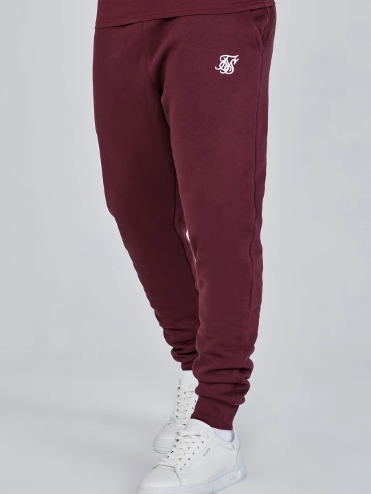 Zdjęcie produktu Bordowe joggery męskie Essentials SikSilk