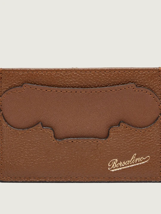 Zdjęcie produktu BORSALINO Skórzane etui na karty brązowy