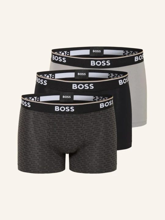 Zdjęcie produktu Boss 3-Pak Bokserek Power grau szary