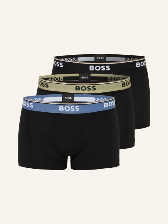 Zdjęcie produktu Boss 3-Pak Bokserek Power schwarz CZARNY