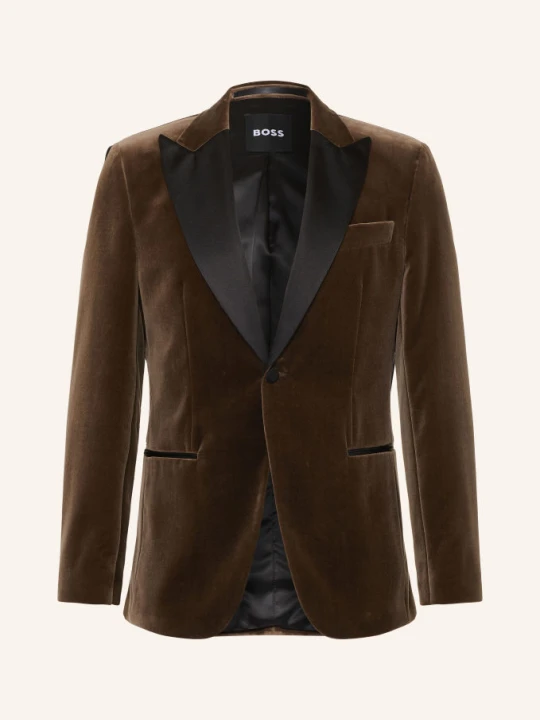 Zdjęcie produktu Boss Aksamitna Marynarka Hutson O Kroju Slim Fit braun 248 OPEN BROWN
