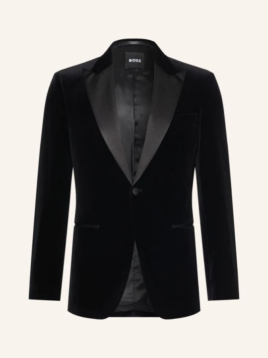 Zdjęcie produktu Boss Aksamitna Marynarka Hutson O Kroju Slim Fit schwarz 001 BLACK