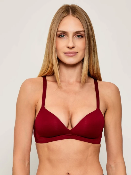Zdjęcie produktu BOSS BLACK Biustonosz TRIANGLE PADDED bordowy