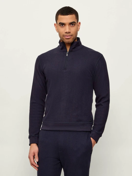 Zdjęcie produktu BOSS BLACK Bluza Structure | Regular Fit granatowy