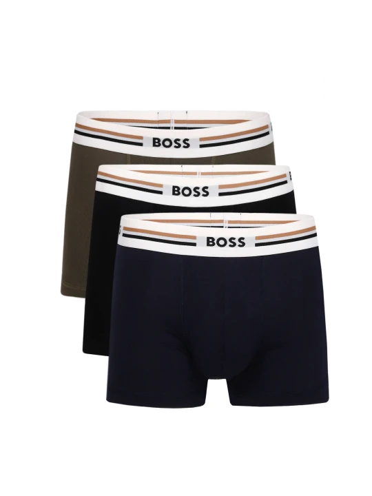 Zdjęcie produktu BOSS BLACK Bokserki 3-pack Revive khaki