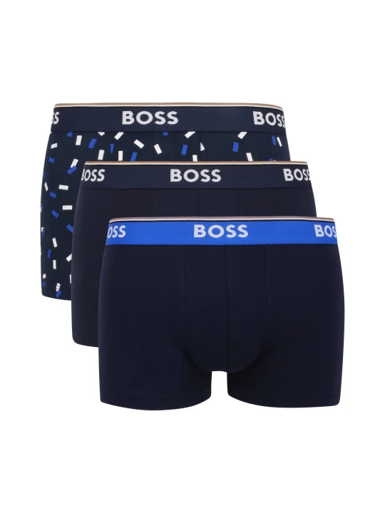 Zdjęcie produktu BOSS BLACK Bokserki 3-pack Trunk 3P Power Desig granatowy