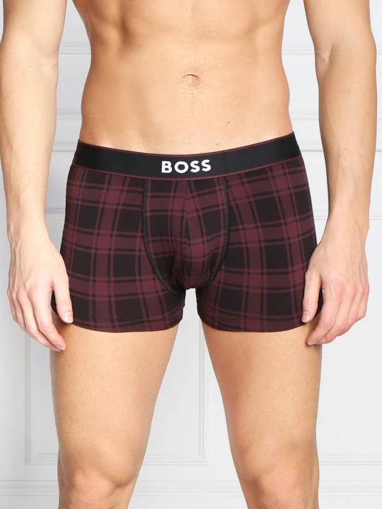 Zdjęcie produktu BOSS BLACK Bokserki Trunk 24 Print bordowy