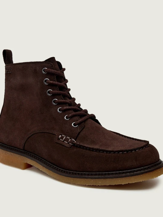 Zdjęcie produktu BOSS BLACK Buty wysokie Kope_Halb_sdvm | zamsz kasztanowy