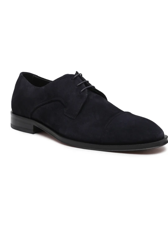 Zdjęcie produktu BOSS BLACK Derby Derrek_Derb_sdctly | zamsz granatowy