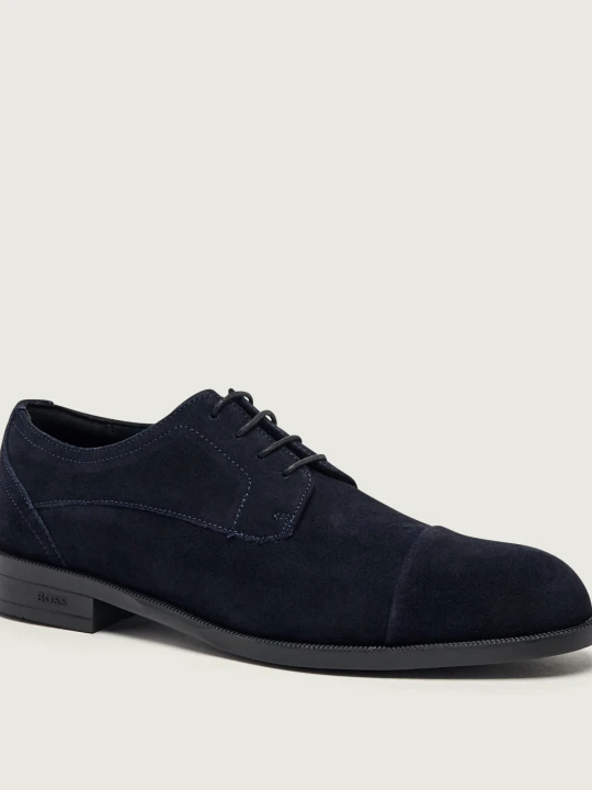 Zdjęcie produktu BOSS BLACK Derby Tayil_Derb_sdct | zamsz granatowy