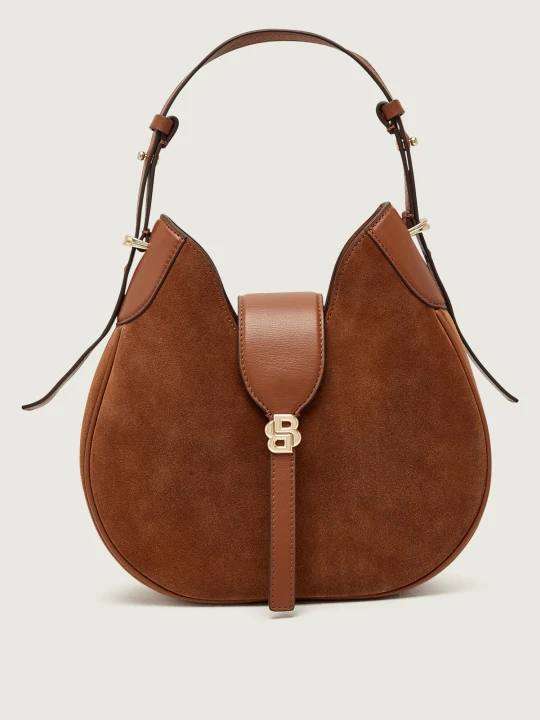 Zdjęcie produktu BOSS BLACK Hobo BEYOND | zamsz brązowy