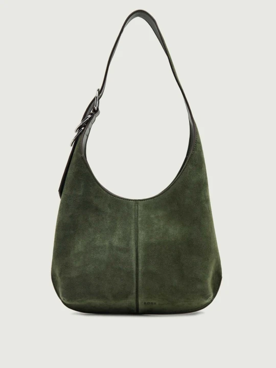 Zdjęcie produktu BOSS BLACK Hobo Clarice | zamsz oliwkowy