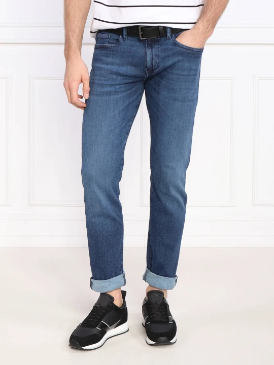 Zdjęcie produktu BOSS BLACK Jeansy Delaware3-1-200 | Slim Fit granatowy
