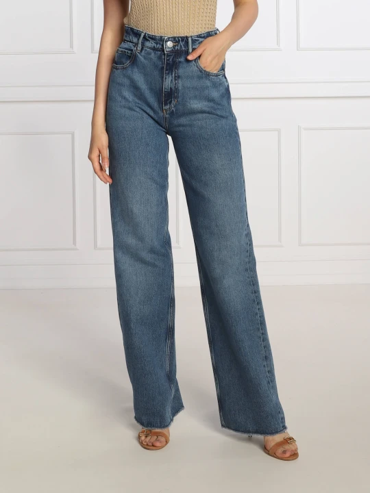 Zdjęcie produktu BOSS BLACK Jeansy MODERN WIDE 2.0 | Boyfriend fit granatowy