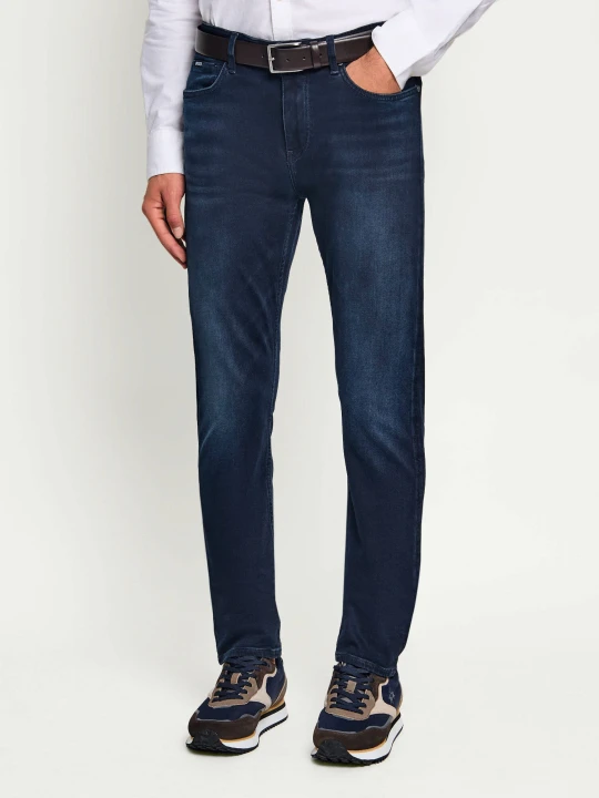 Zdjęcie produktu BOSS BLACK Jeansy P-Delaware | Slim Fit granatowy