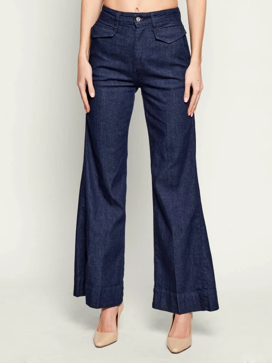 Zdjęcie produktu BOSS BLACK Jeansy Rosalya | flare fit granatowy