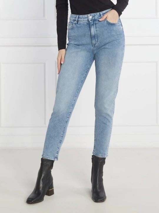 Zdjęcie produktu BOSS BLACK Jeansy THE RUTH HR 1.0 | Boyfriend fit niebieski
