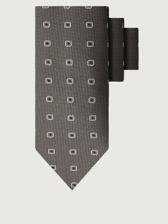 Zdjęcie produktu BOSS BLACK Jedwabny krawat H-TIE szary