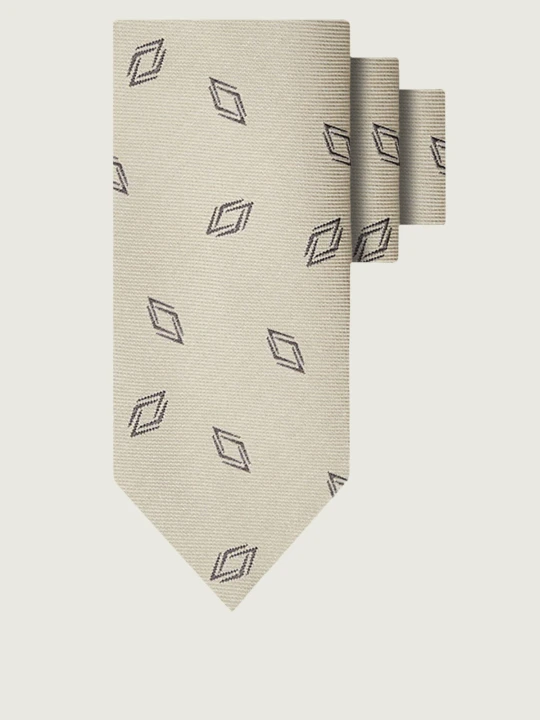 Zdjęcie produktu BOSS BLACK Jedwabny krawat H-TIE beżowy