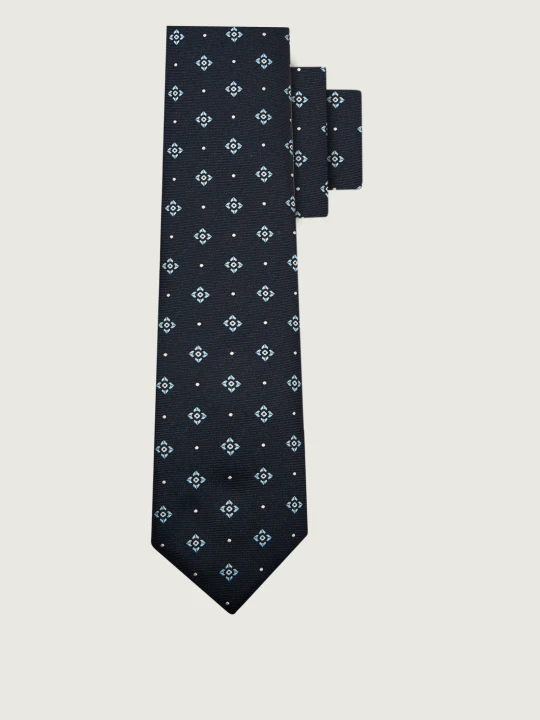 Zdjęcie produktu BOSS BLACK Jedwabny krawat H-TIE granatowy