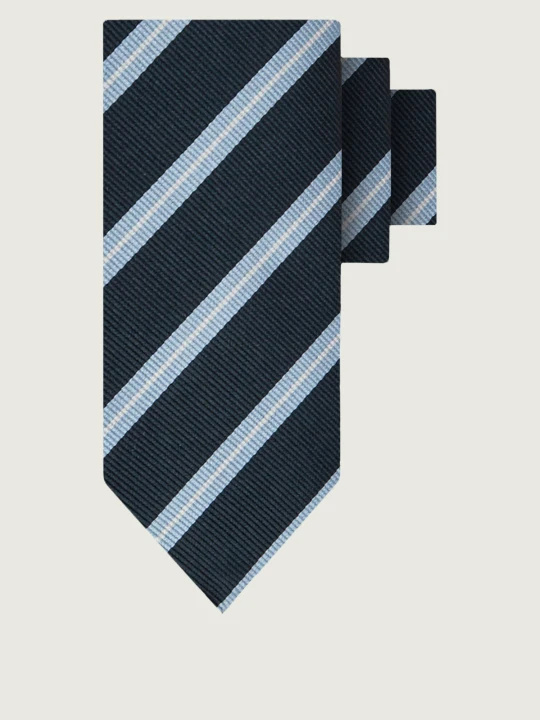 Zdjęcie produktu BOSS BLACK Jedwabny krawat H-Tie granatowy