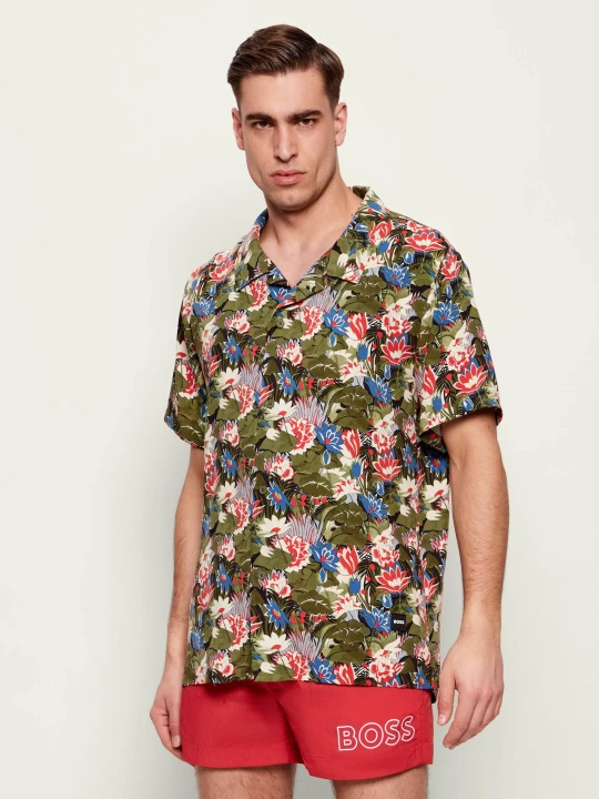 Zdjęcie produktu BOSS BLACK Koszula Beach | Regular Fit zielony