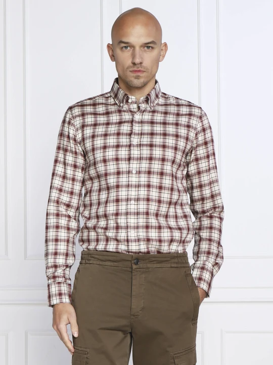 Zdjęcie produktu BOSS BLACK Koszula C-HAL-BD-223 | Casual fit | z dodatkiem wełny kremowy