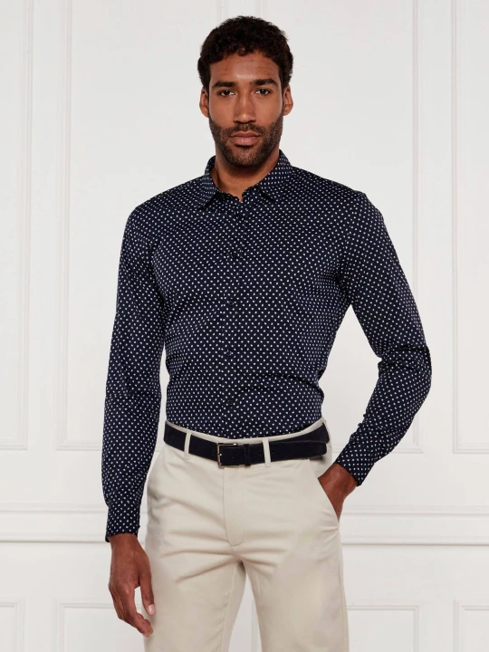 Zdjęcie produktu BOSS BLACK Koszula C-ROAN-kent-C1-243 | Slim Fit granatowy