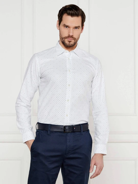 Zdjęcie produktu BOSS BLACK Koszula C-ROAN-kent-C1-243 | Slim Fit | oxford biały