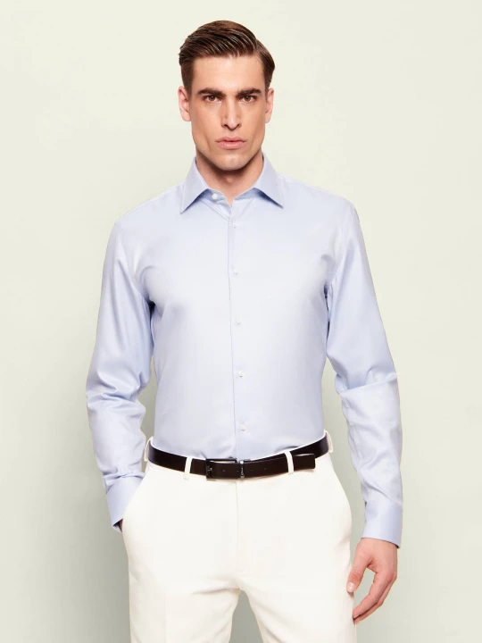 Zdjęcie produktu BOSS BLACK Koszula H-HANK-K-C1-261 | Slim Fit | easy iron błękitny