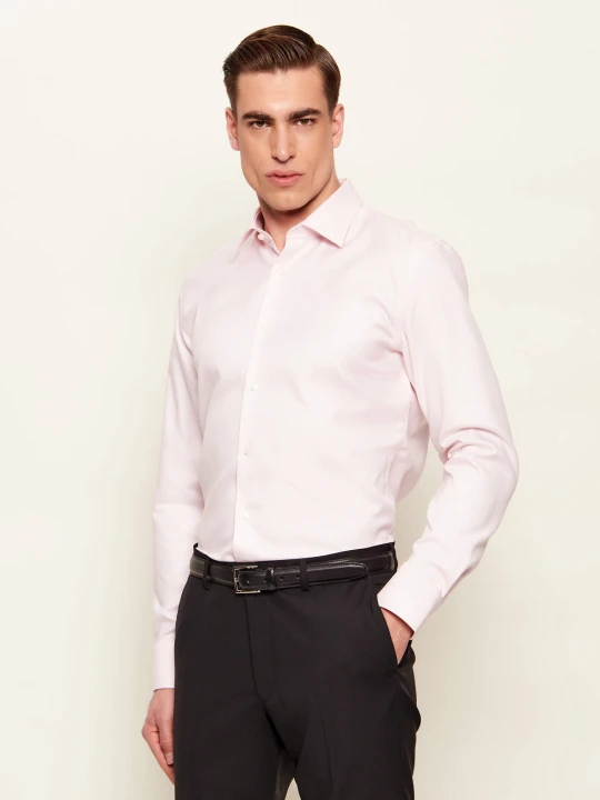 Zdjęcie produktu BOSS BLACK Koszula H-HANK-K-C1-261 | Slim Fit | easy iron pudrowy róż