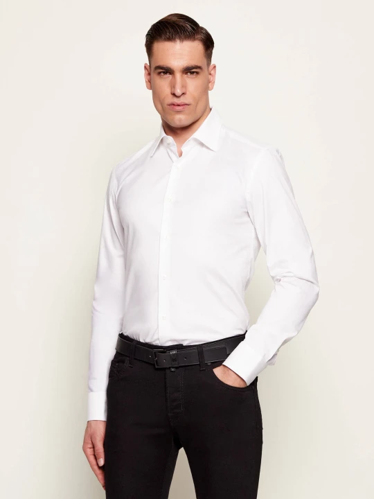 Zdjęcie produktu BOSS BLACK Koszula H-HANK-K-C1-261 | Slim Fit | easy iron biały