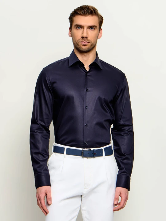 Zdjęcie produktu BOSS BLACK Koszula H-HANK-K-C3-261 | Slim Fit | easy iron granatowy