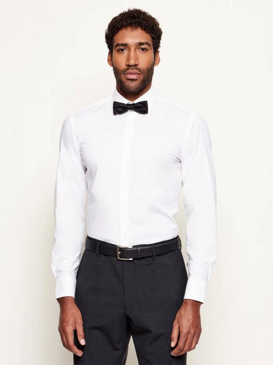 Zdjęcie produktu BOSS BLACK Koszula H-Hank-kent-C1-214 | Slim Fit | easy iron biały