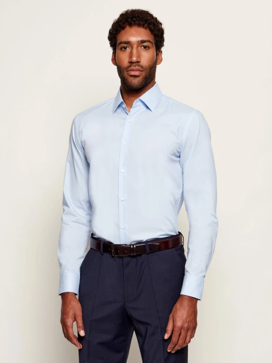 Zdjęcie produktu BOSS BLACK Koszula H-Hank-kent-C1-214 | Slim Fit | easy iron niebieski