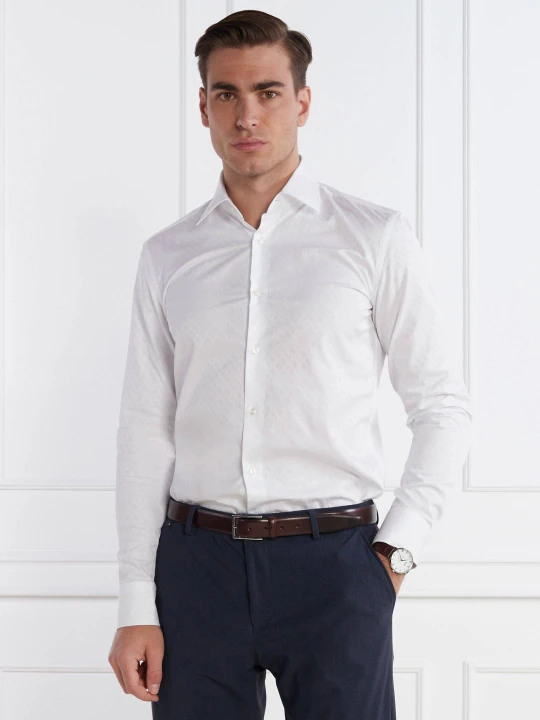 Zdjęcie produktu BOSS BLACK Koszula H-HANK-kent-C1-214 | Slim Fit biały