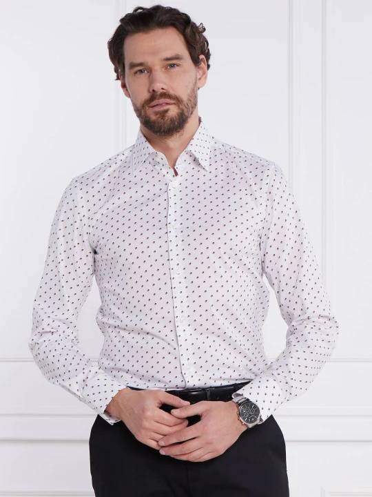 Zdjęcie produktu BOSS BLACK Koszula H-HANK-kent-C1-214 | Slim Fit biały