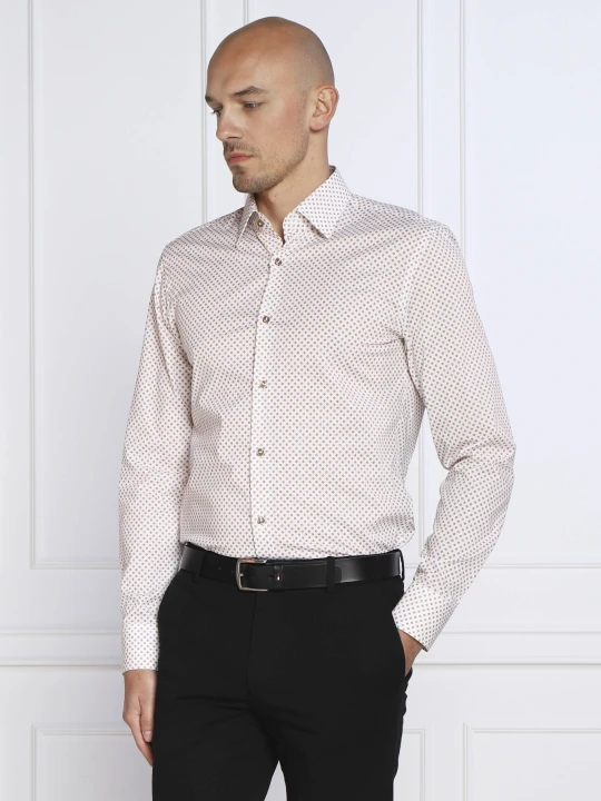 Zdjęcie produktu BOSS BLACK Koszula H-HANK-kent-C1-214 | Slim Fit | stretch biały