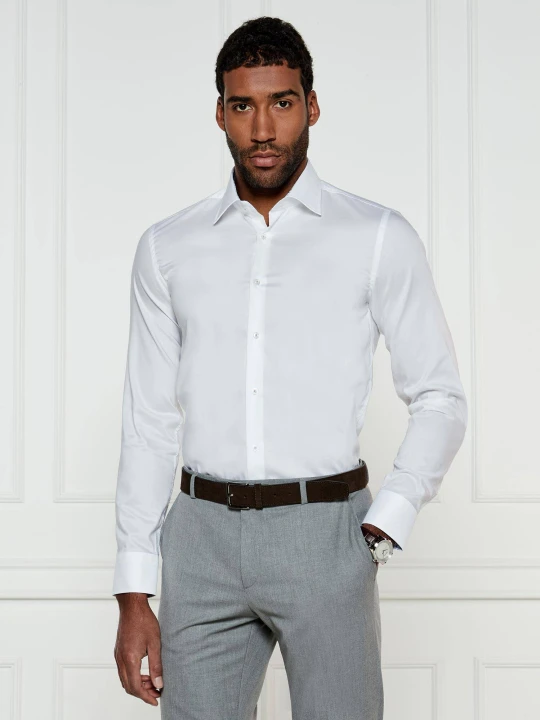 Zdjęcie produktu BOSS BLACK Koszula H-HANK-kent-C3-214 | Slim Fit biały