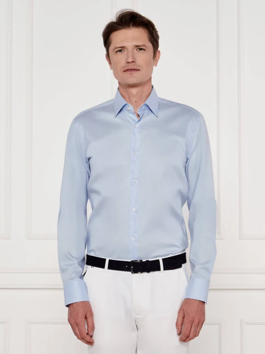 Zdjęcie produktu BOSS BLACK Koszula H-HANK-kent-C3-214 | Slim Fit | easy iron niebieski