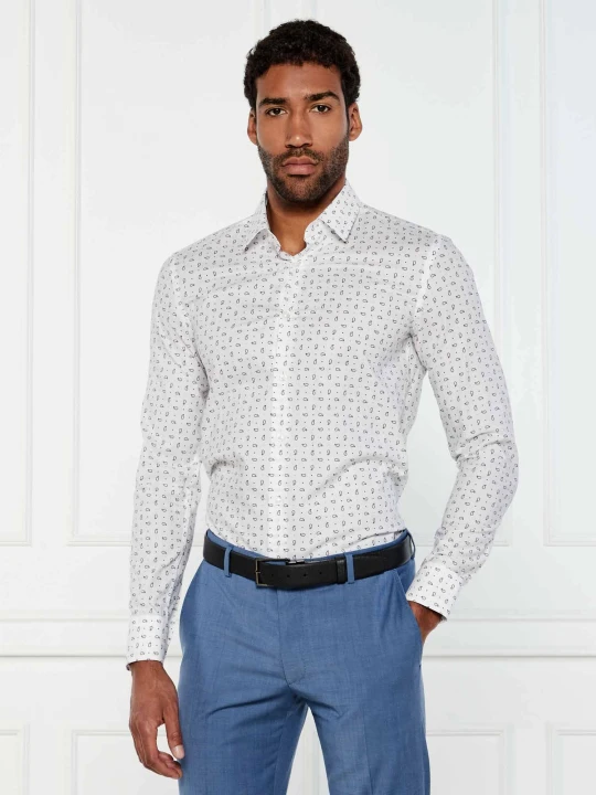 Zdjęcie produktu BOSS BLACK Koszula H-HANK-s-kent-C1-232 | Slim Fit biały