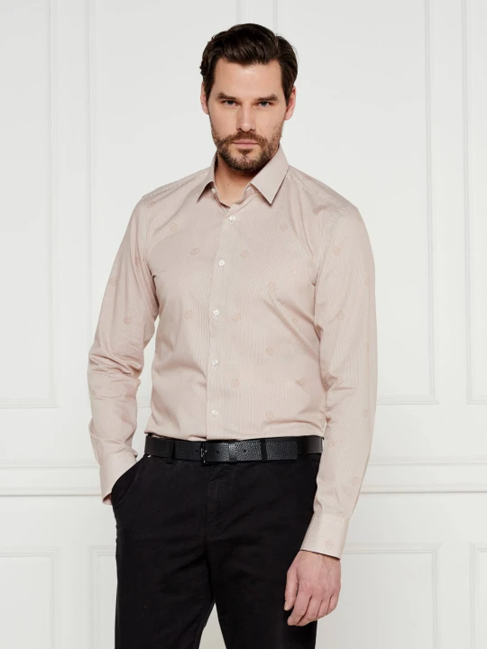 Zdjęcie produktu BOSS BLACK Koszula H-HANK-s-kent-C1-232 | Slim Fit beżowy