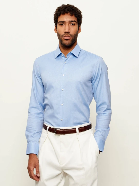 Zdjęcie produktu BOSS BLACK Koszula H-HANK-s-kent-C1-232 | Slim Fit | easy iron błękitny