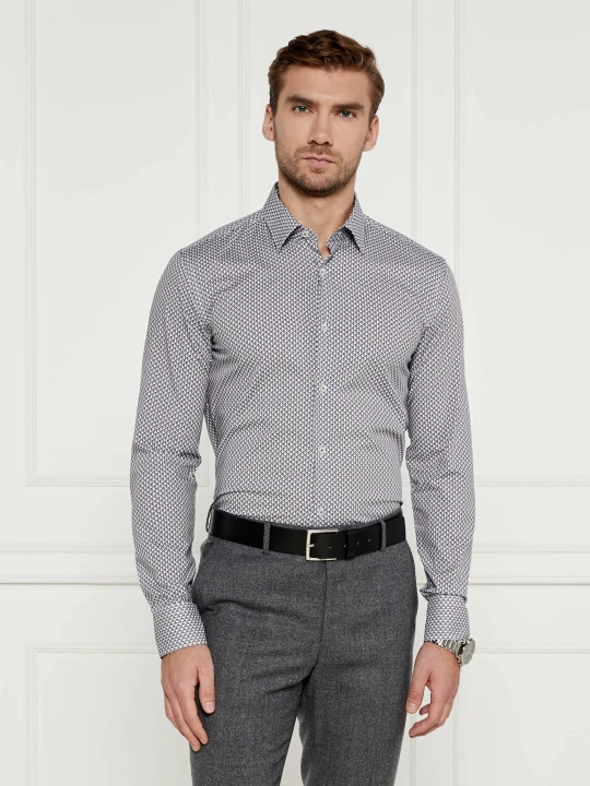 Zdjęcie produktu BOSS BLACK Koszula H HANK s kent C1 | Slim Fit biały