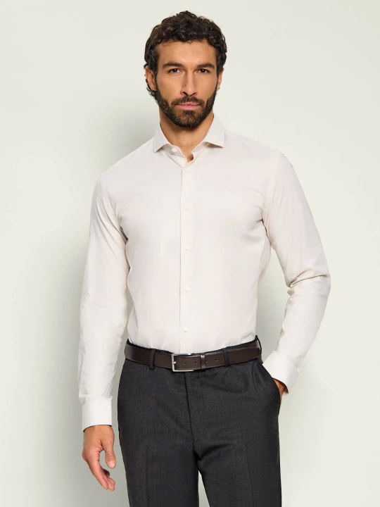 Zdjęcie produktu BOSS BLACK Koszula H-Hank-S-SP-C1-263 | Slim Fit | stretch beżowy