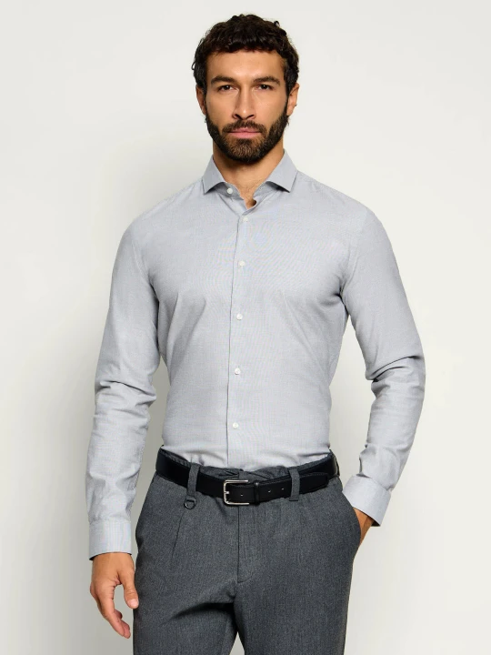 Zdjęcie produktu BOSS BLACK Koszula H-Hank-S-SP-C1-263 | Slim Fit | stretch szary