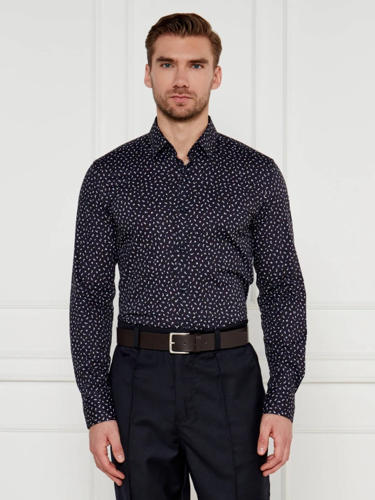 Zdjęcie produktu BOSS BLACK Koszula H-HANK | Slim Fit | stretch granatowy