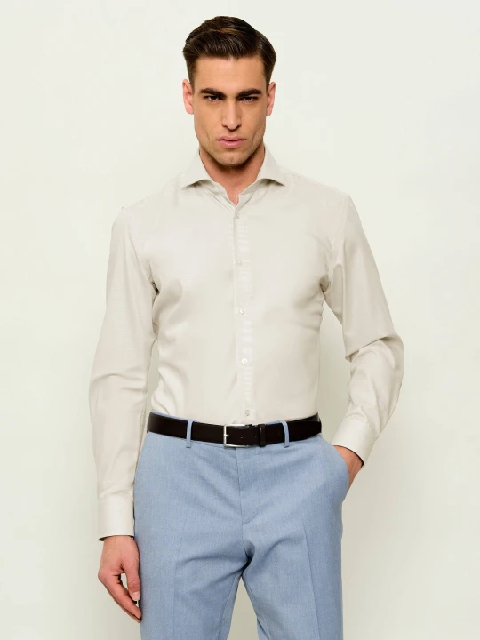 Zdjęcie produktu BOSS BLACK Koszula H-HANK-SP-B1-C1-261 | Slim Fit beżowy