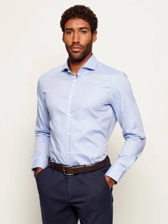 Zdjęcie produktu BOSS BLACK Koszula H-HANK-SP-C1-261 | Slim Fit | easy iron błękitny